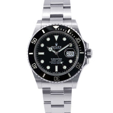 将图像加载到图库查看器中，ROLEX Submariner-Date W41mm Stainless Steel Black Dial126610LN
