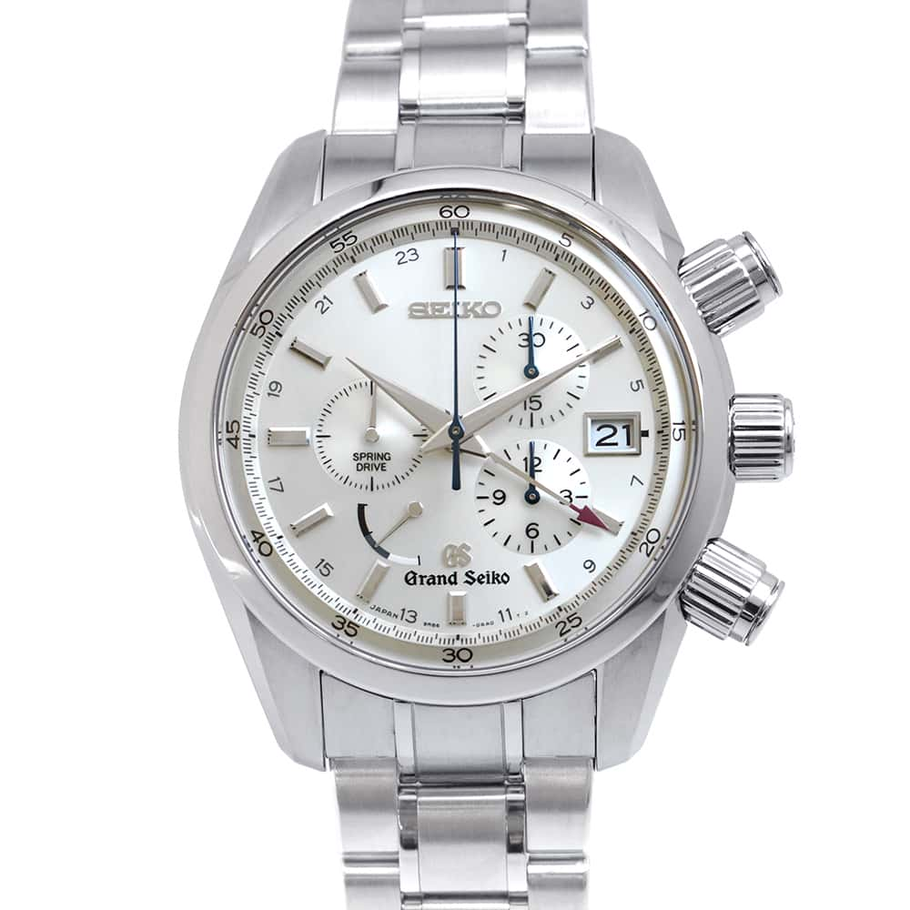 SEIKO Spring Drive Chronograph Master Shop Limited W43.5mm Stainless Steel Silver Dial SBGC001