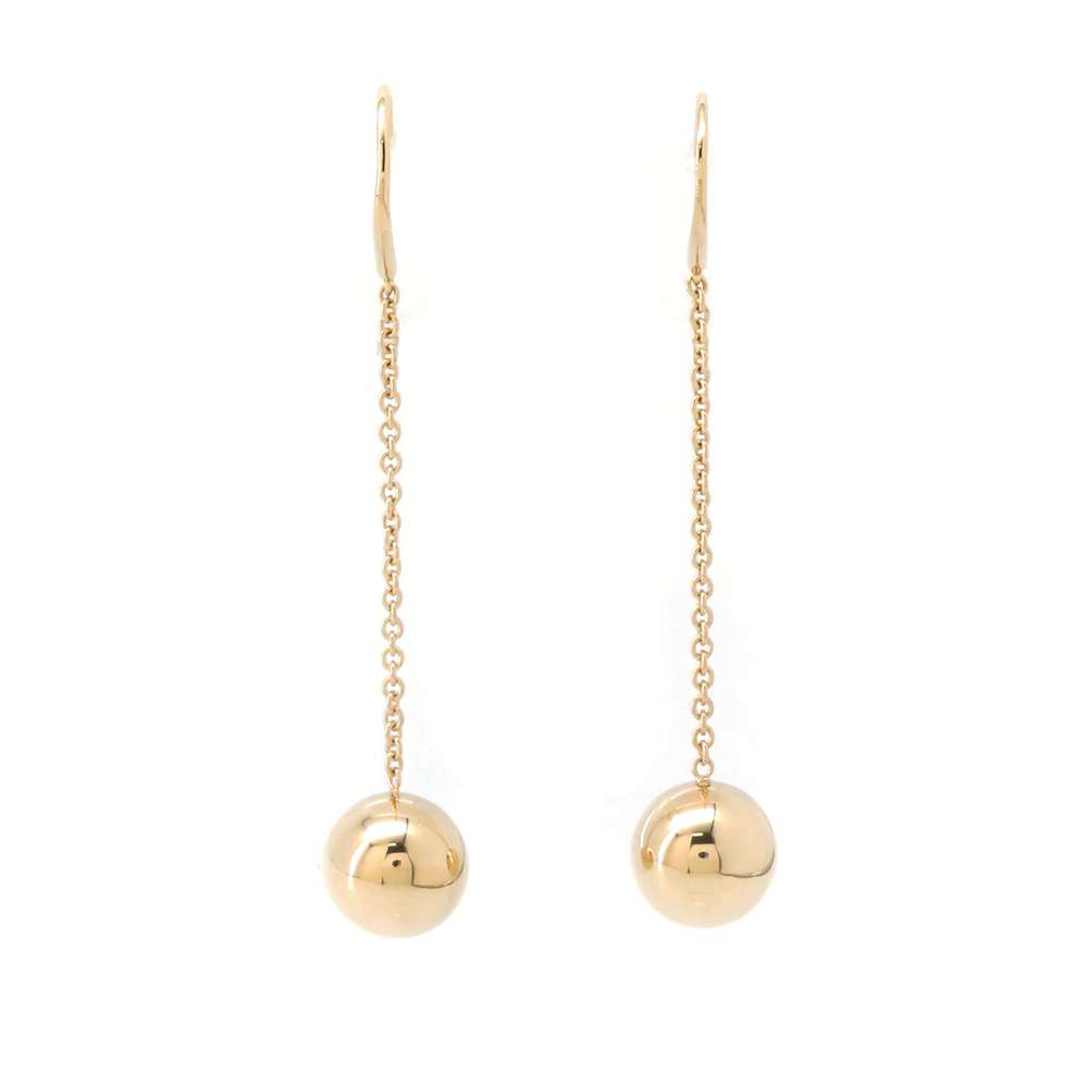 TIFFANY&Co. hardware ball earrings 18K Yellow Gold