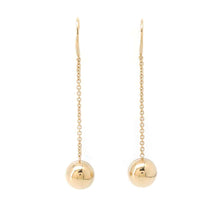 Load image into Gallery viewer, TIFFANY&amp;Co. hardware ball earrings 18K Yellow Gold
