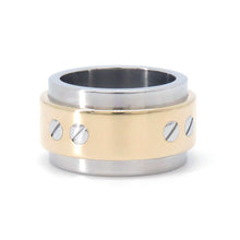 Load image into Gallery viewer, CARTIER Santos100 Ring Size 49/#9B4055949 Stainless Steel K18YG
