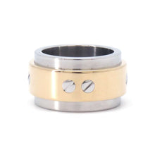 Load image into Gallery viewer, CARTIER Santos100 Ring Size 49/#9B4055949 Stainless Steel K18YG
