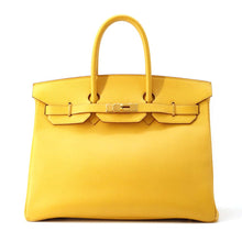 将图像加载到图库查看器中，HERMES Birkin Yellow Courchevel Size 35
