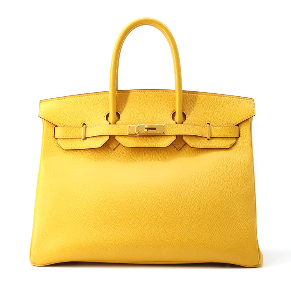 HERMES Birkin Yellow Courchevel Size 35