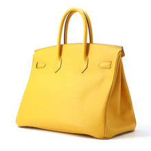 将图像加载到图库查看器中，HERMES Birkin Yellow Courchevel Size 35
