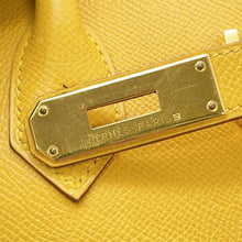 将图像加载到图库查看器中，HERMES Birkin Yellow Courchevel Size 35
