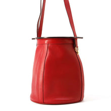 将图像加载到图库查看器中，HERMES Farming Shoulder Bag Red Courchevel Size GM
