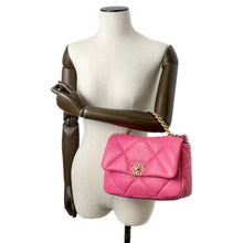 Load image into Gallery viewer, CHANEL 19 Chain Shoulder Bag Pink Lambskin
