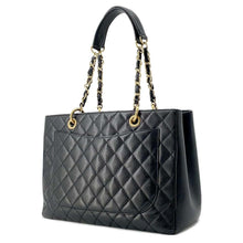 将图像加载到图库查看器中，CHANEL GST tote BlackA50995 Caviar Leather
