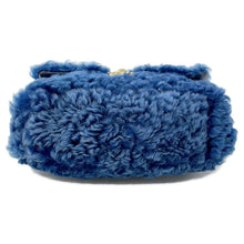 Load image into Gallery viewer, CHANEL 19 Chain Shoulder Bag Blue Fur
