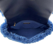 Load image into Gallery viewer, CHANEL 19 Chain Shoulder Bag Blue Fur
