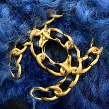 Load image into Gallery viewer, CHANEL 19 Chain Shoulder Bag Blue Fur
