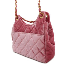 Load image into Gallery viewer, CHANEL Hobo Bag Pink AS4323 Velour Leather Size Small
