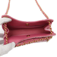 Load image into Gallery viewer, CHANEL Hobo Bag Pink AS4323 Velour Leather Size Small
