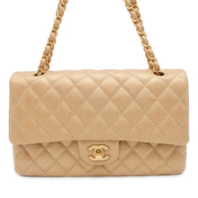 Load image into Gallery viewer, CHANEL Matelasse Chain Shoulder Bag Gold A01112 Caviar Leather Size 25
