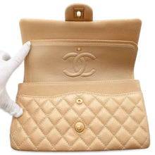 Load image into Gallery viewer, CHANEL Matelasse Chain Shoulder Bag Gold A01112 Caviar Leather Size 25
