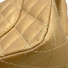 Load image into Gallery viewer, CHANEL Matelasse Chain Shoulder Bag Gold A01112 Caviar Leather Size 25
