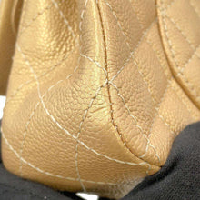 Load image into Gallery viewer, CHANEL Matelasse Chain Shoulder Bag Gold A01112 Caviar Leather Size 25
