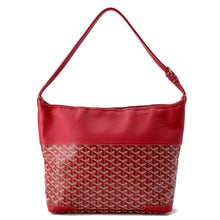 将图像加载到图库查看器中，GOYARD Grenadine Shoulder Bag Red PVC Coated Canvas Leather
