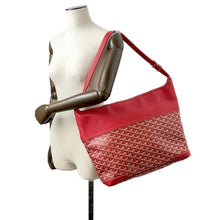 Load image into Gallery viewer, GOYARD Grenadine Shoulder Bag Red PVC Coated Canvas Leather
