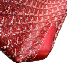 将图像加载到图库查看器中，GOYARD Grenadine Shoulder Bag Red PVC Coated Canvas Leather
