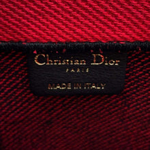 将图像加载到图库查看器中，Dior Book Tote Check Pattern Red/Black Canvas Size Large
