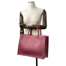 将图像加载到图库查看器中，Dior Book tote Rose PinkM1296ZGSB_M60P Calf Leather Size Medium
