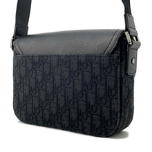 Load image into Gallery viewer, Dior Saddle flap shoulder bag Black 1ADPO049YKS_H00N Canvas Calf Leather Size Small
