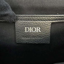 将图像加载到图库查看器中，Dior Saddle flap shoulder bag Black 1ADPO049YKS_H00N Canvas Calf Leather Size Small
