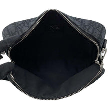 将图像加载到图库查看器中，Dior Oblique Safari Messenger Bag Black 1ESPO206YKY_H03E Canvas
