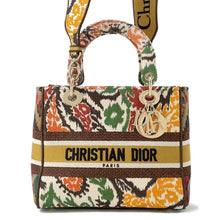 将图像加载到图库查看器中，Dior Lady D-LITE 2way Bag Multicolor Canvas Size Medium
