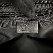 将图像加载到图库查看器中，GUCCI GG Canvas Tote Bag Black 34339 Canvas Leather
