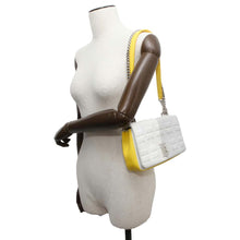 Load image into Gallery viewer, BURBERRY Laura ChainShoulder Bag Yellow/White/Gray Leather
