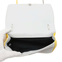 将图像加载到图库查看器中，BURBERRY Laura ChainShoulder Bag Yellow/White/Gray Leather
