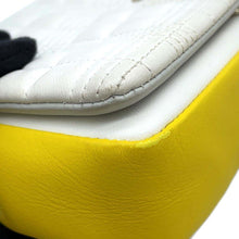 将图像加载到图库查看器中，BURBERRY Laura ChainShoulder Bag Yellow/White/Gray Leather
