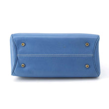 将图像加载到图库查看器中，Valextra Valextra Casual Handbag Blue Leather
