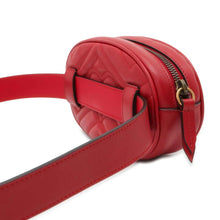 将图像加载到图库查看器中，GUCCI GG Marmont Crossbody Bag Red 476434 Leather
