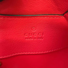 将图像加载到图库查看器中，GUCCI GG Supreme Heart LOVE ChainShoulder Red/Beige678131 PVC Coated Canvas Size Small
