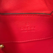 将图像加载到图库查看器中，GUCCI GG Supreme Heart LOVE ChainShoulder Red/Beige 678131 PVC Coated Canvas Size Small
