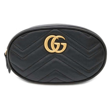 Load image into Gallery viewer, GUCCI GG Marmont belt bag Black476434 Leather
