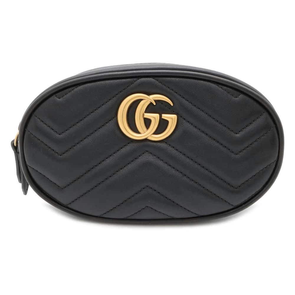 GUCCI GG Marmont belt bag Black476434 Leather