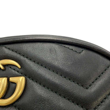 Load image into Gallery viewer, GUCCI GG Marmont belt bag Black476434 Leather
