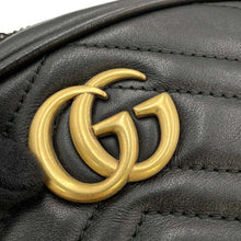 Load image into Gallery viewer, GUCCI GG Marmont belt bag Black476434 Leather
