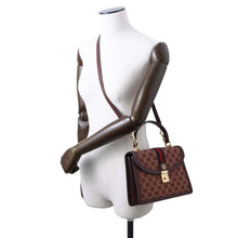 Load image into Gallery viewer, GUCCI Offdia 2way Shoulder Bag Bordeaux651055 Canvas Leather
