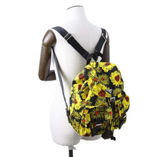 Load image into Gallery viewer, PRADA Backpack Yellow/Black 1BZ811 Nylon Saffiano Leather
