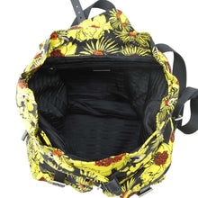 Load image into Gallery viewer, PRADA Backpack Yellow/Black 1BZ811 Nylon Saffiano Leather
