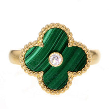 Load image into Gallery viewer, Van Cleef &amp; Arpels Vintage Alhambra Ring Size 49/#9 VCARO3QM49/VCARO3QM00 18K Yellow Gold
