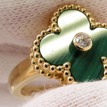 Load image into Gallery viewer, Van Cleef &amp; Arpels Vintage Alhambra Ring Size 49/#9 VCARO3QM49/VCARO3QM00 18K Yellow Gold
