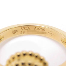 将图像加载到图库查看器中，Van Cleef &amp; Arpels Vintage Alhambra Ring Size 49/#9VCARO3QM49/VCARO3QM00 18K Yellow Gold
