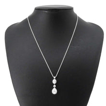 将图像加载到图库查看器中，GRAFF Icon Oval &amp; Pear Shape Necklace 18K White Gold
